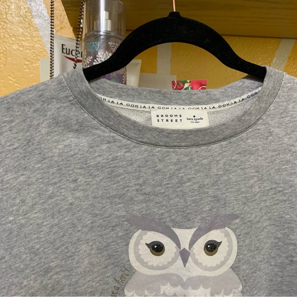 Kate Spade Broome Street Owl Sweatshirt Size Small - Picture 9 of 9
